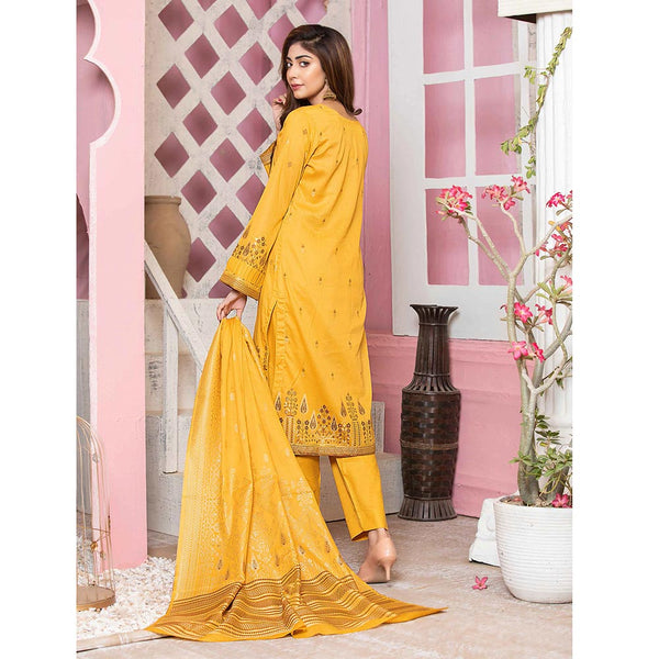 GUL E BAHAR Jacquard Banarsi Lawn 3 Pcs Un-Stitched Suit Vol 2 - 1, Women, 3Pcs Shalwar Suit, Rana Arts, Chase Value
