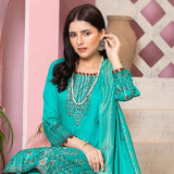 GUL E BAHAR Jacquard Banarsi Lawn 3 Pcs Un-Stitched Suit Vol 2 - 2, Women, 3Pcs Shalwar Suit, Rana Arts, Chase Value