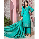 GUL E BAHAR Jacquard Banarsi Lawn 3 Pcs Un-Stitched Suit Vol 2 - 2, Women, 3Pcs Shalwar Suit, Rana Arts, Chase Value
