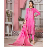 GUL E BAHAR Jacquard Banarsi Lawn 3 Pcs Un-Stitched Suit Vol 2 - 4, Women, 3Pcs Shalwar Suit, Rana Arts, Chase Value