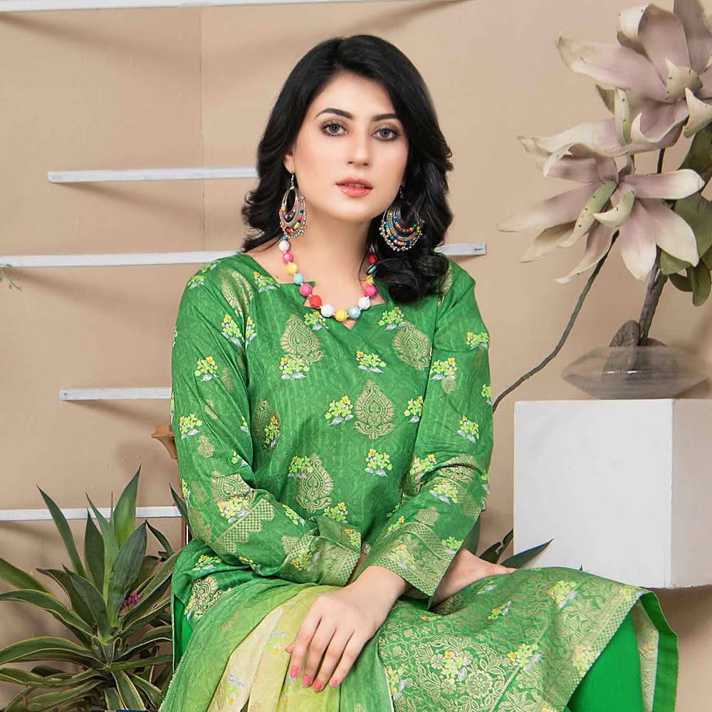 RA Sargam Jacquard Broshia Lawn 3 Pcs Un-Stitched Suit - 7, Women, 3Pcs Shalwar Suit, Rana Arts, Chase Value