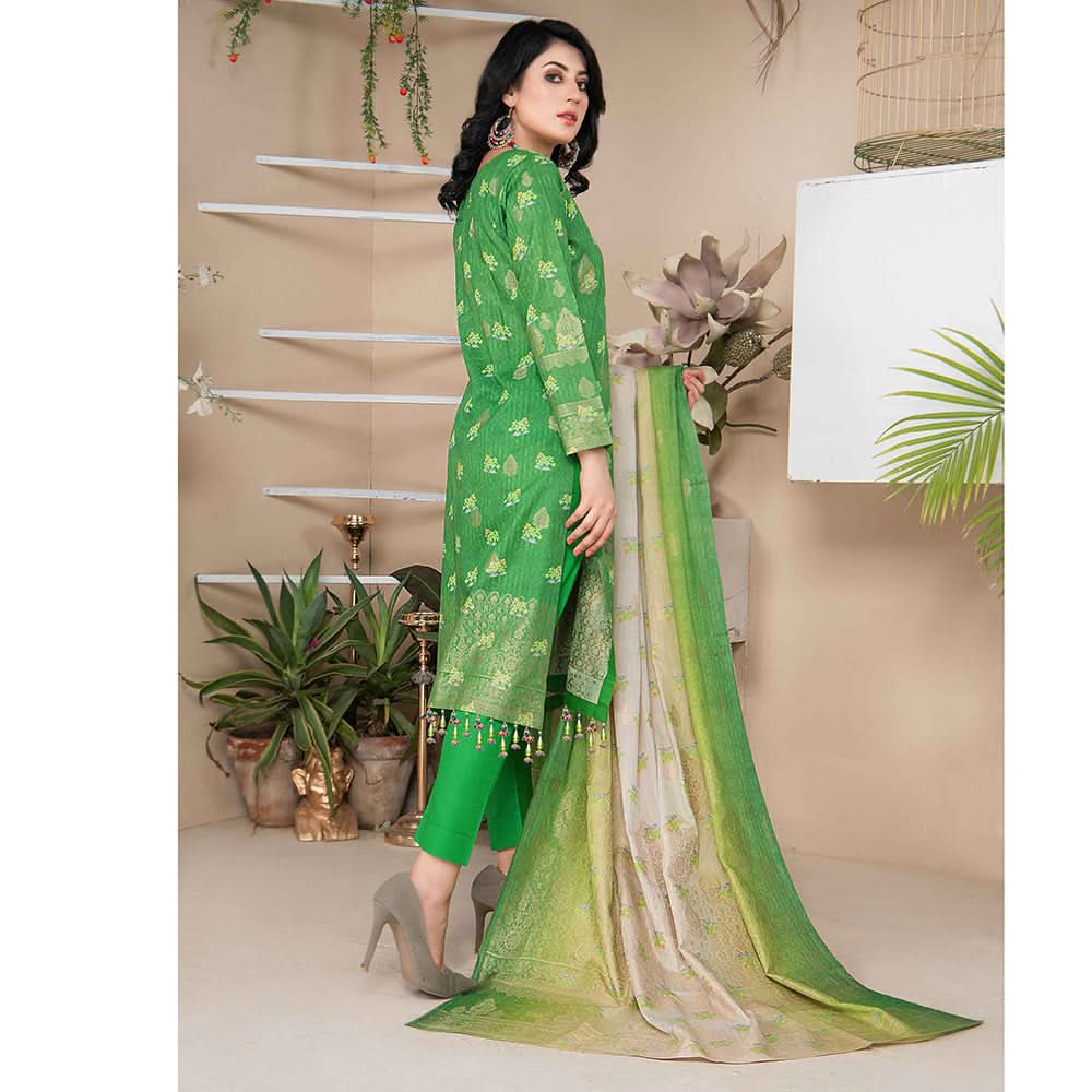 RA Sargam Jacquard Broshia Lawn 3 Pcs Un-Stitched Suit - 7, Women, 3Pcs Shalwar Suit, Rana Arts, Chase Value