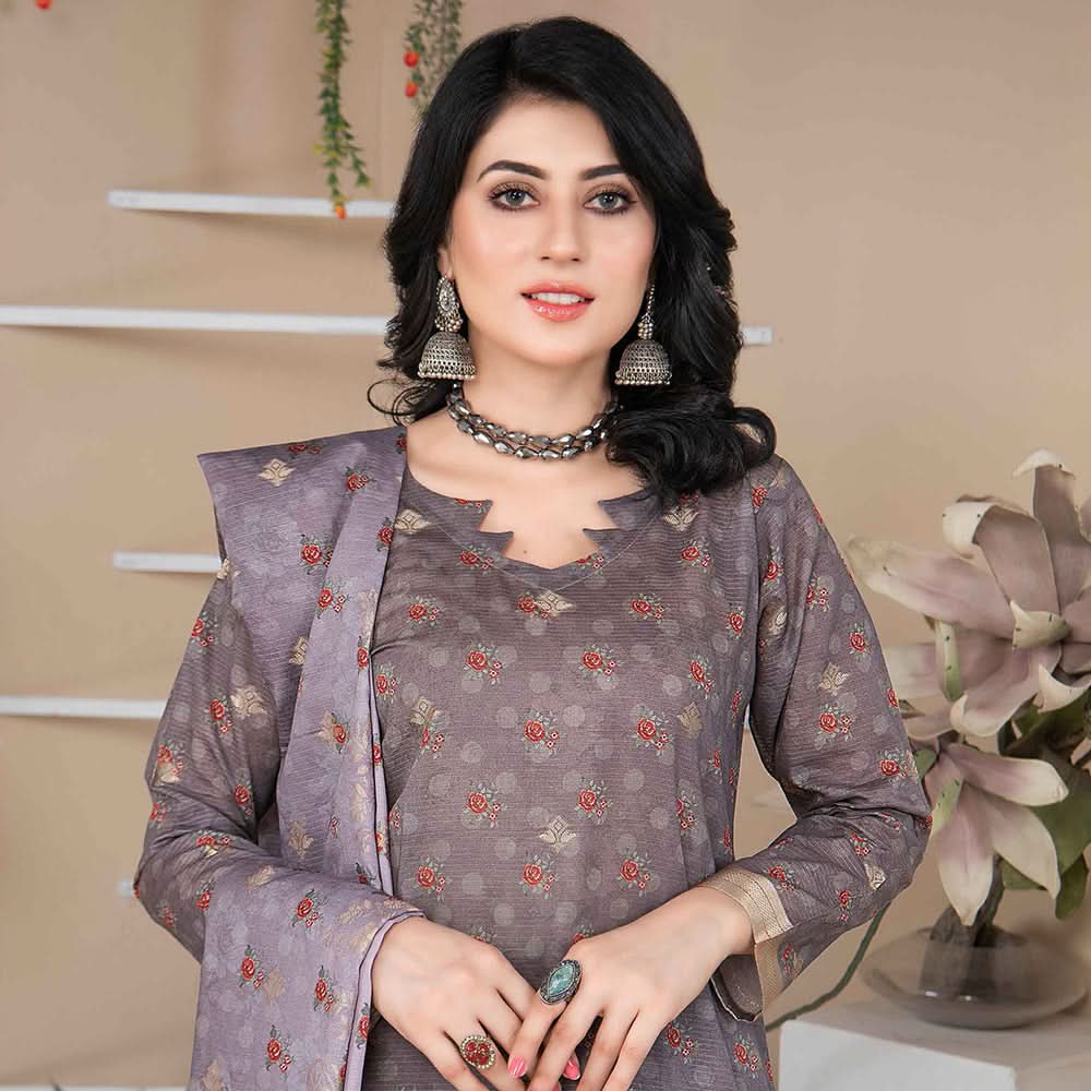 RA Sargam Jacquard Broshia Lawn 3 Pcs Un-Stitched Suit - 1, Women, 3Pcs Shalwar Suit, Rana Arts, Chase Value