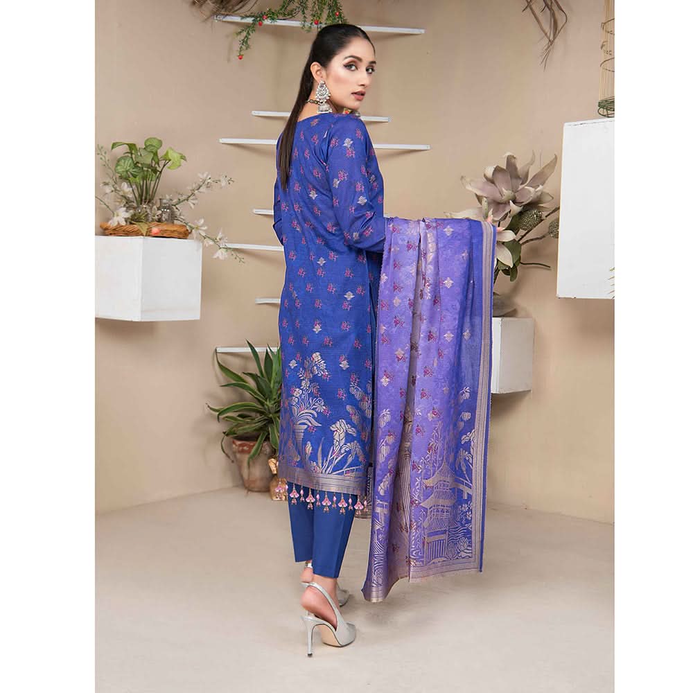 RA Sargam Jacquard Broshia Lawn 3 Pcs Un-Stitched Suit - 4, Women, 3Pcs Shalwar Suit, Rana Arts, Chase Value