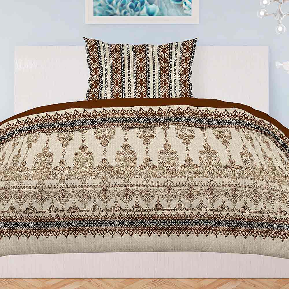 Printed Percale Finish Single Bed Sheet Set 2 pcs - test-store-for-chase-value