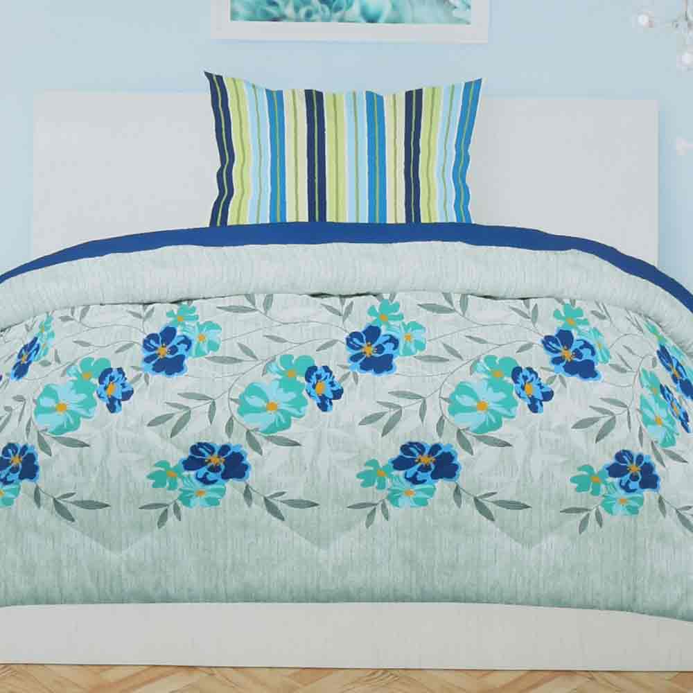 Printed Percale Finish Single Bed Sheet Set 2 pcs - test-store-for-chase-value