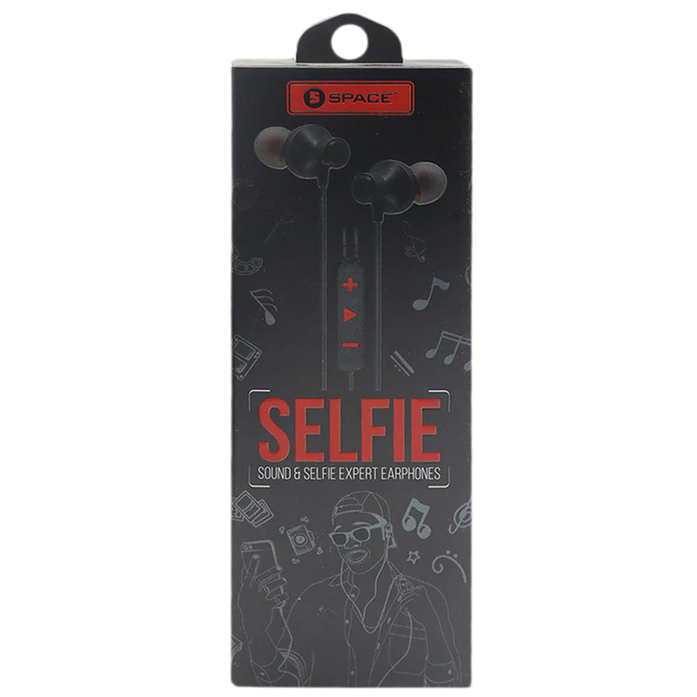 Space Earphone with Selfie SE-530 - Black, Home & Lifestyle, Hand Free / Head Phones, Chase Value, Chase Value