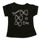 Newborn Girls T-Shirt - Black, Kids, NB Girls T-Shirts, Chase Value, Chase Value
