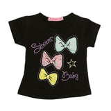 Newborn Girls T-Shirt - Black, Kids, NB Girls T-Shirts, Chase Value, Chase Value
