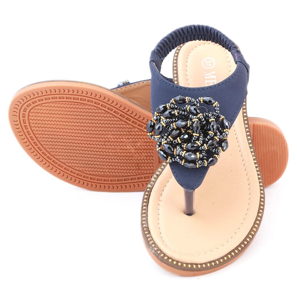 Girls Fancy Sandals 277 (31-36) - Navy Blue, Kids, Girls Sandals, Chase Value, Chase Value