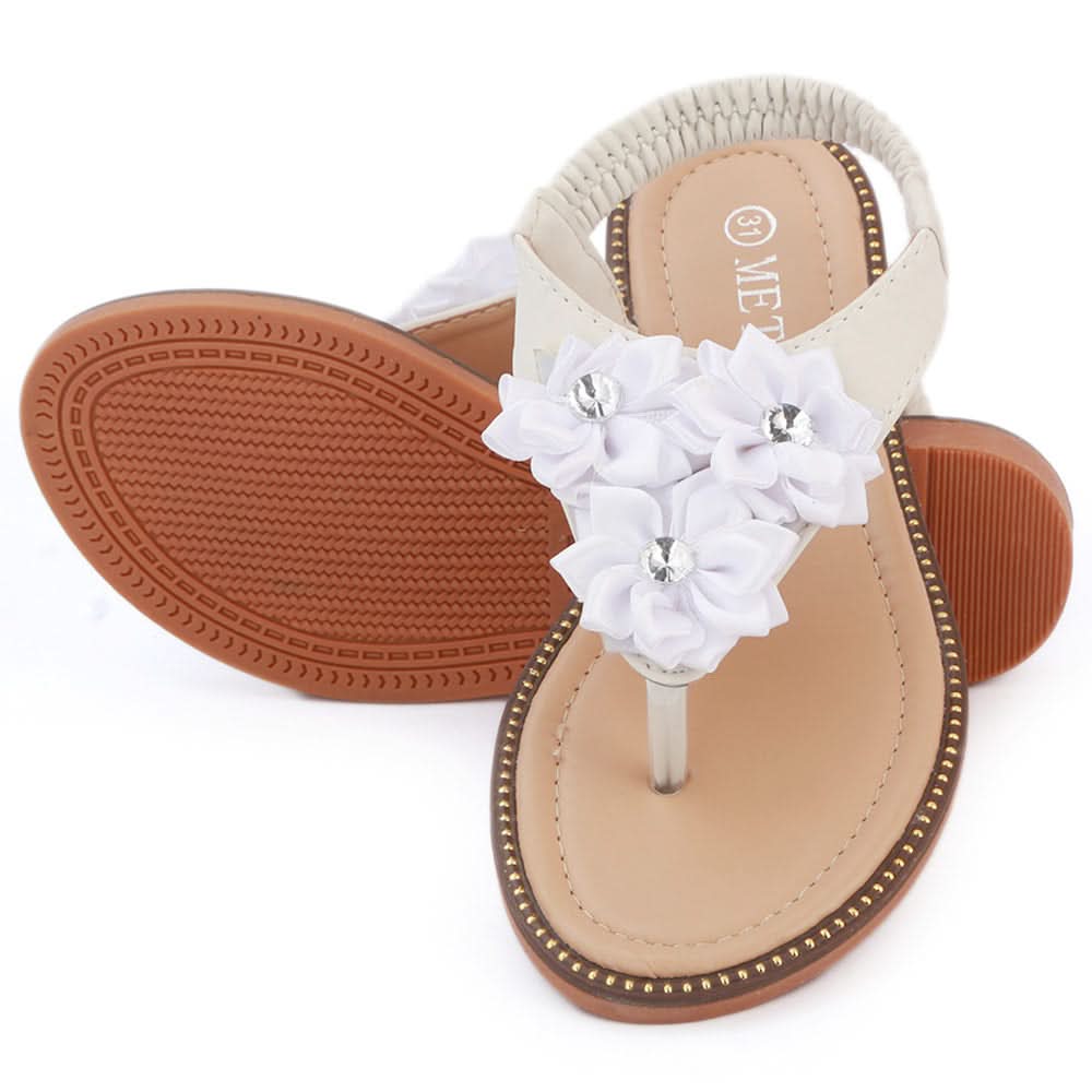 Girls Fancy Sandals 279 (31-36) - White, Kids, Girls Sandals, Chase Value, Chase Value