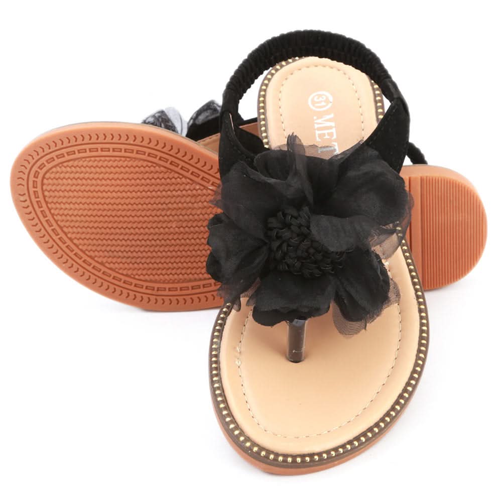 Girls Fancy Sandals 278 (31-36) - Black, Kids, Girls Sandals, Chase Value, Chase Value