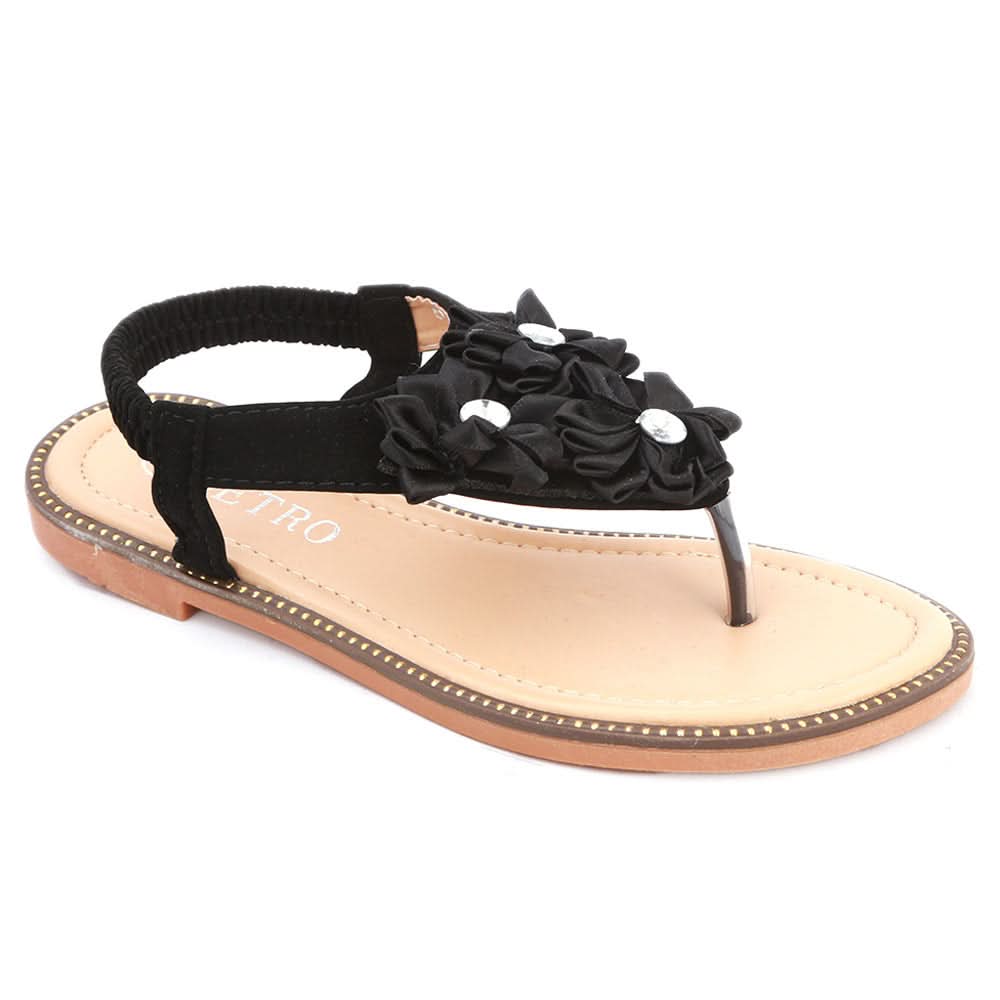 Girls Fancy Sandals 279 (31-36) - Black, Kids, Girls Sandals, Chase Value, Chase Value