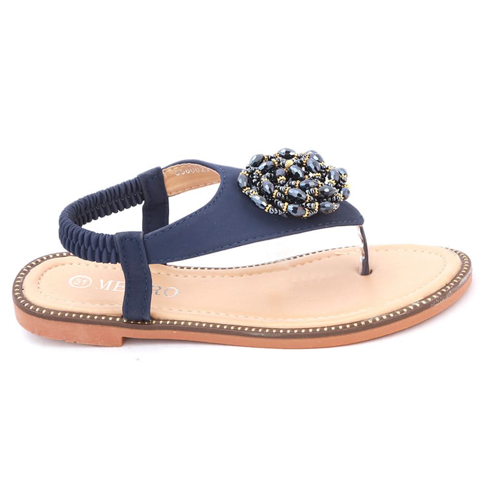 Girls Fancy Sandals 277 (31-36) - Navy Blue, Kids, Girls Sandals, Chase Value, Chase Value