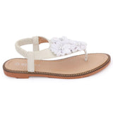 Girls Fancy Sandals 279 (31-36) - White, Kids, Girls Sandals, Chase Value, Chase Value