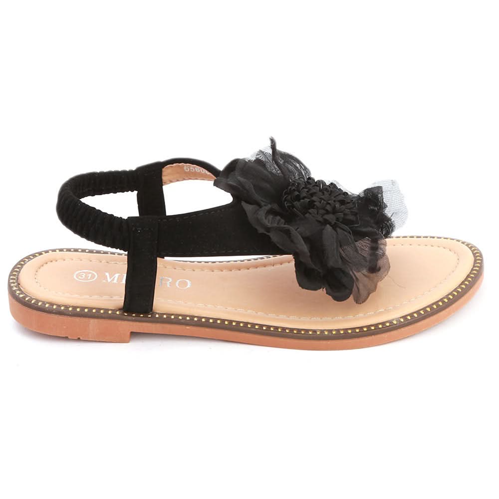 Girls Fancy Sandals 278 (31-36) - Black, Kids, Girls Sandals, Chase Value, Chase Value