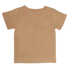 Boys Half Sleeves T-Shirt - Beige, Kids, Boys T-Shirts, Chase Value, Chase Value