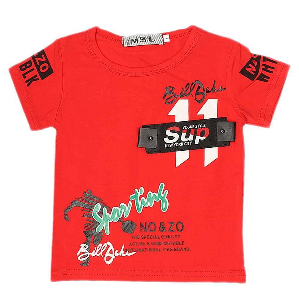 Newborn Boys T-Shirt - Red, Kids, NB Boys Shirts And T-Shirts, Chase Value, Chase Value