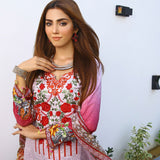 RA LE ROYAL Viscose Jacquard Printed & Embroidered 3 Pcs Un-Stitched Suit - SR-2824, Women, 3Pcs Shalwar Suit, Rana Arts, Chase Value