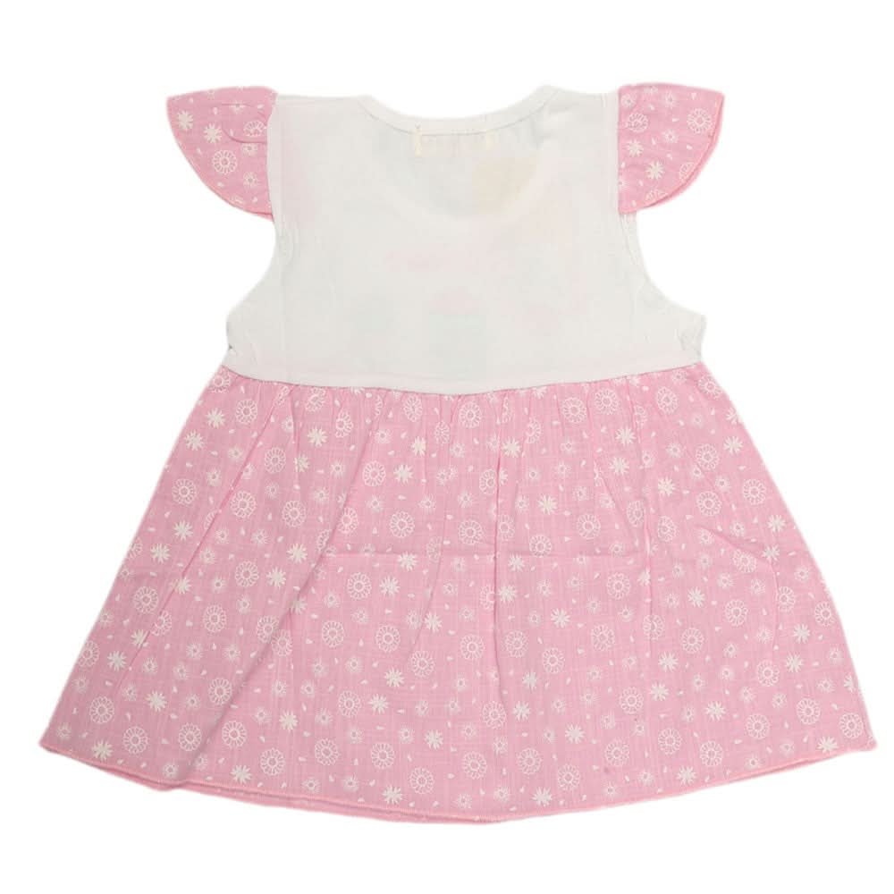 Newborn Baby Frock - T-Pink, Kids, NB Girls Frocks, Chase Value, Chase Value