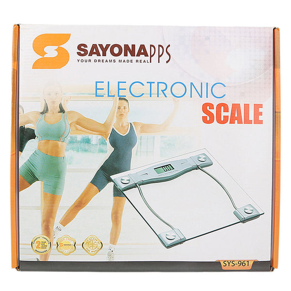 Sayona Digital Weight Scale (SYS-961) - White, Home & Lifestyle, Electronics, Sayona, Chase Value