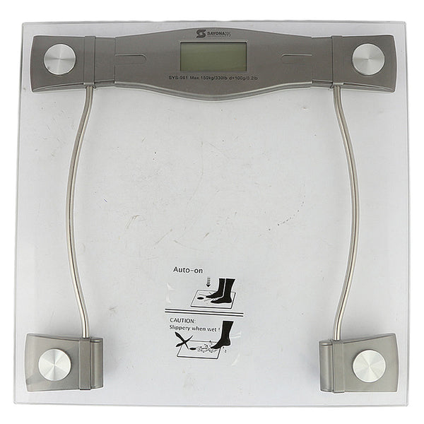 Sayona Digital Weight Scale (SYS-961) - White, Home & Lifestyle, Electronics, Sayona, Chase Value