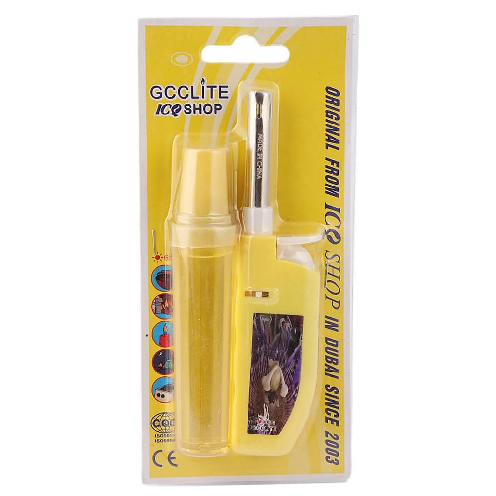 Gas Lighter With Refilling - Yellow, Home & Lifestyle, Kitchen Tools And Accessories, Chase Value, Chase Value
