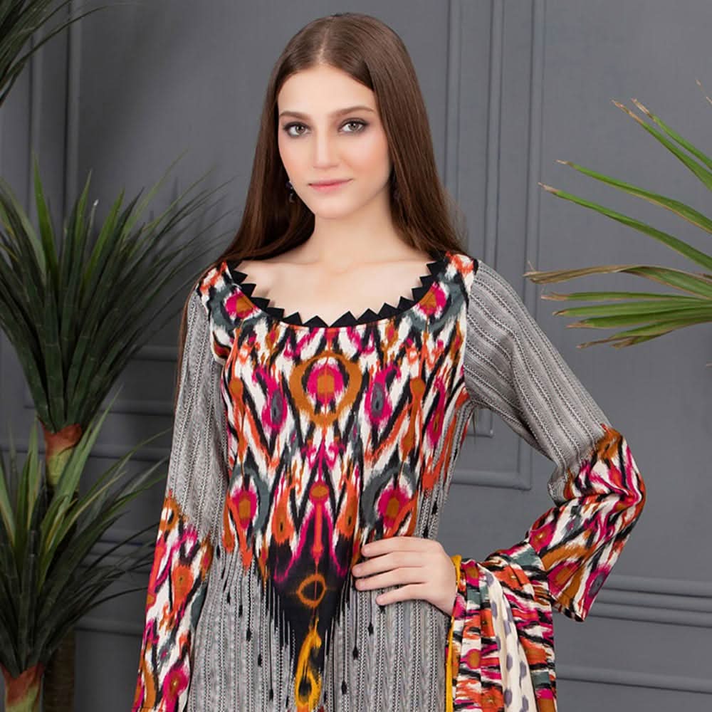 Sahil Special Edition Printed Linen 3 Pcs Un-Stitched Suit - 4, Women, 3Pcs Shalwar Suit, ZS Textiles, Chase Value