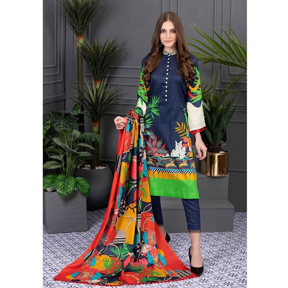 Sahil Special Edition Printed Linen 3 Pcs Un-Stitched Suit - 7, Women, 3Pcs Shalwar Suit, ZS Textiles, Chase Value