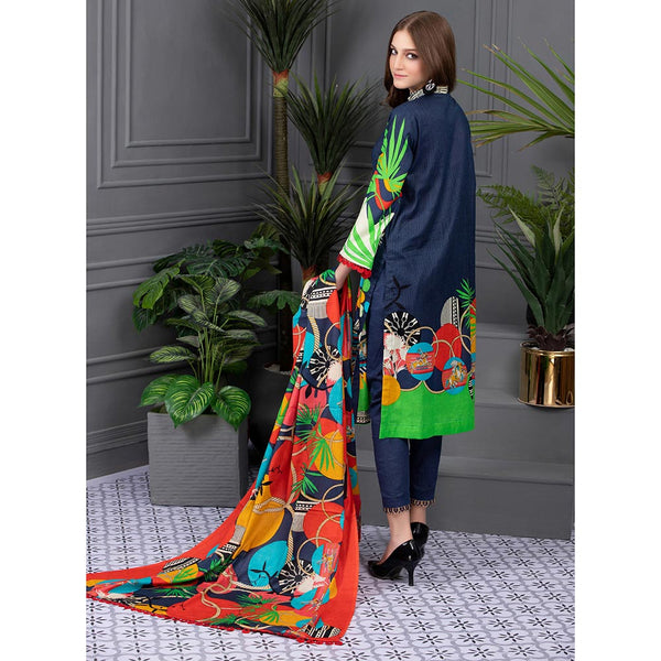 Sahil Special Edition Printed Linen 3 Pcs Un-Stitched Suit - 7, Women, 3Pcs Shalwar Suit, ZS Textiles, Chase Value