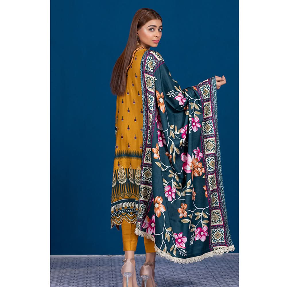 Sahil  Printed Linen Un-Stitched 3 Pcs Suit V-2 - 5, Women, 3Pcs Shalwar Suit, Sahil, Chase Value