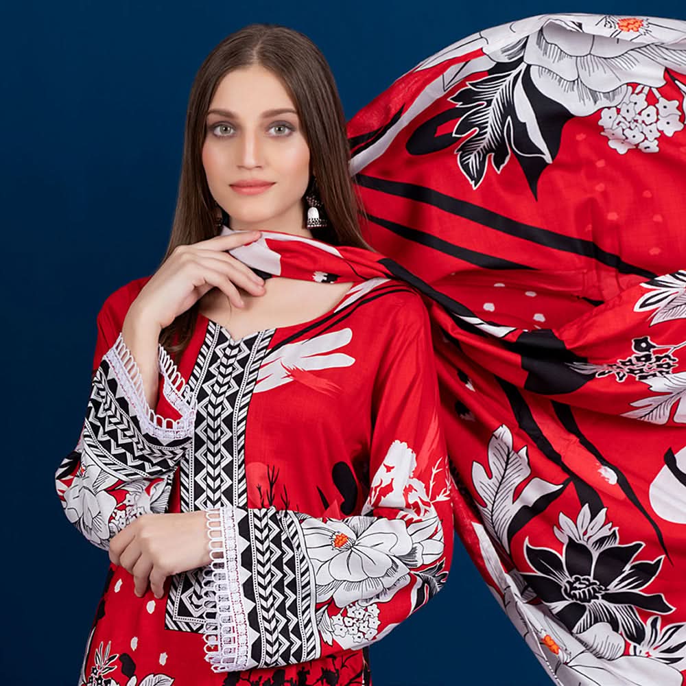 Sahil  Printed Linen Un-Stitched 3 Pcs Suit V-2 - 6, Women, 3Pcs Shalwar Suit, Sahil, Chase Value