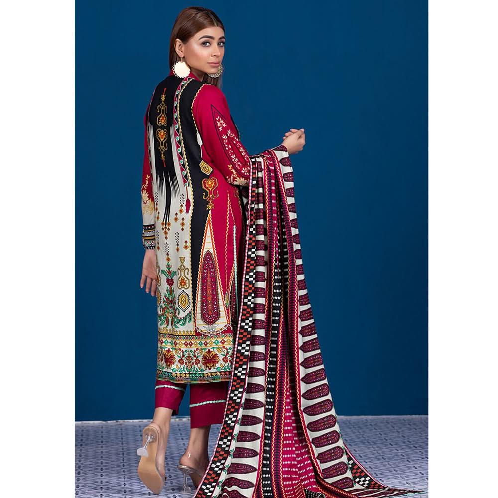 Sahil  Printed Linen Un-Stitched 3 Pcs Suit V-2 - 1, Women, 3Pcs Shalwar Suit, Sahil, Chase Value