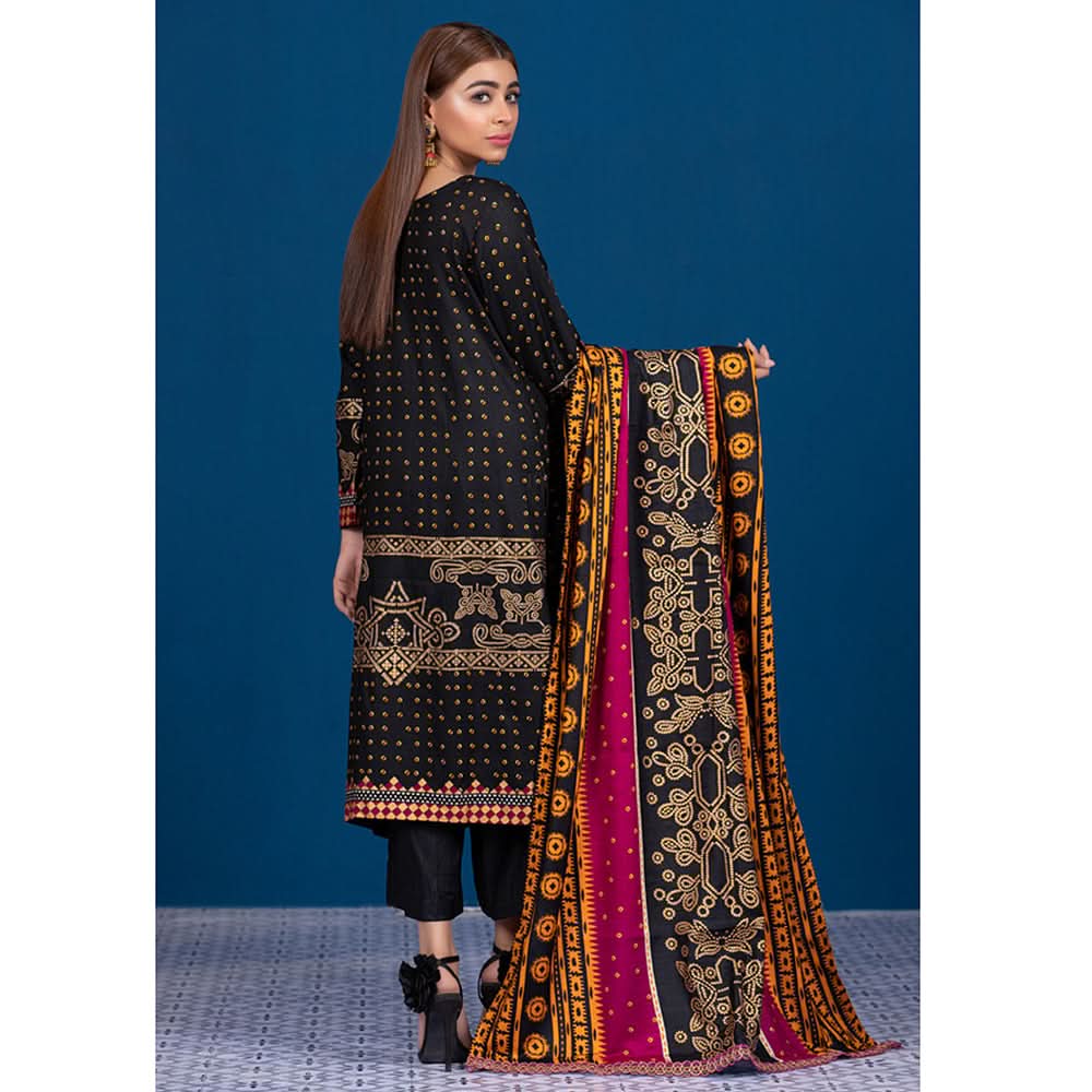 Sahil  Printed Linen Un-Stitched 3 Pcs Suit V-2 - 3, Women, 3Pcs Shalwar Suit, Sahil, Chase Value