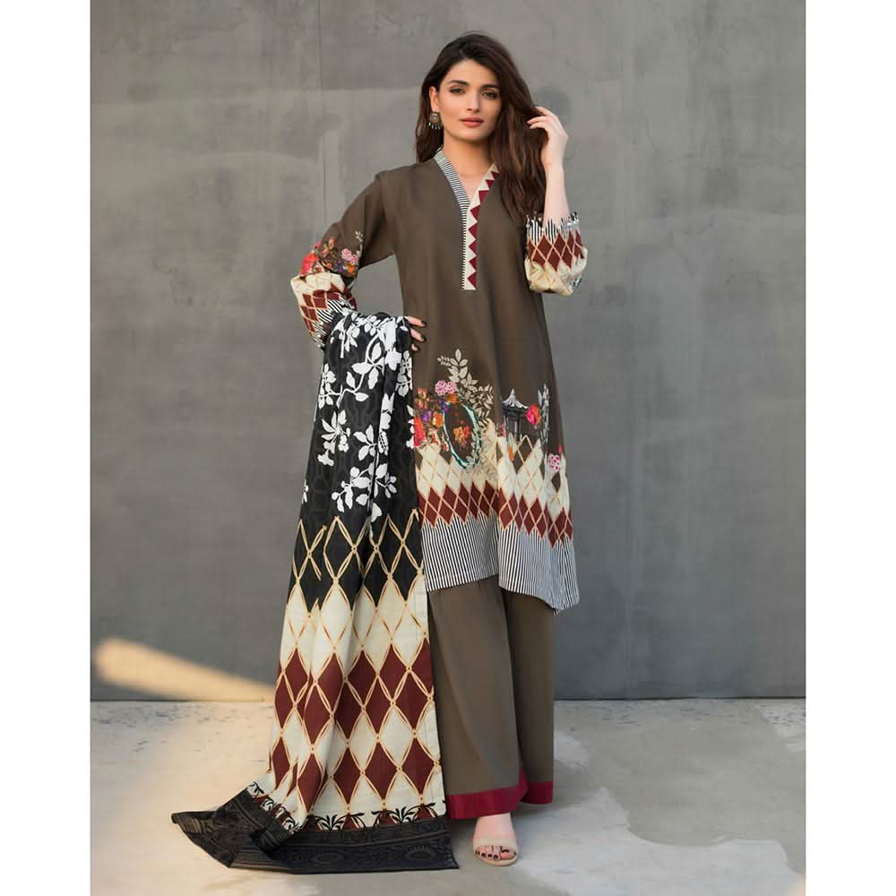 Salina Digital Printed Khaddar 3 Pcs Un-Stitched Suit Vol 5 - 05, Women, 3Pcs Shalwar Suit, Regalia Textiles, Chase Value