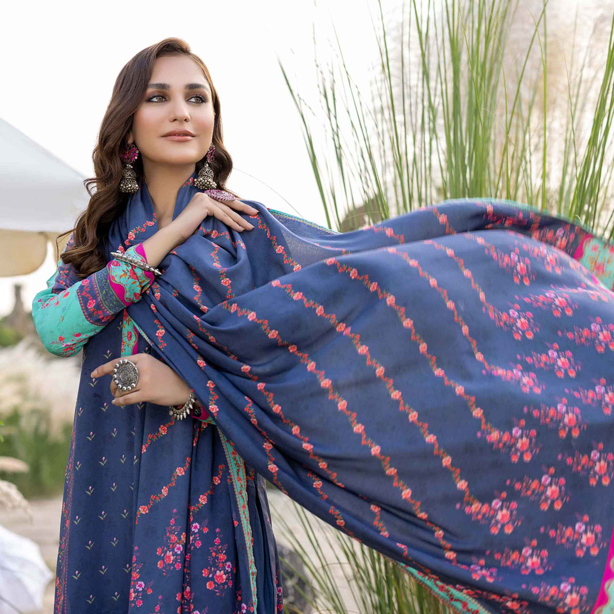 Salina Linen Unstitched 3Pcs Suit - 3, Women, 3Pcs Shalwar Suit, Regalia Textiles, Chase Value