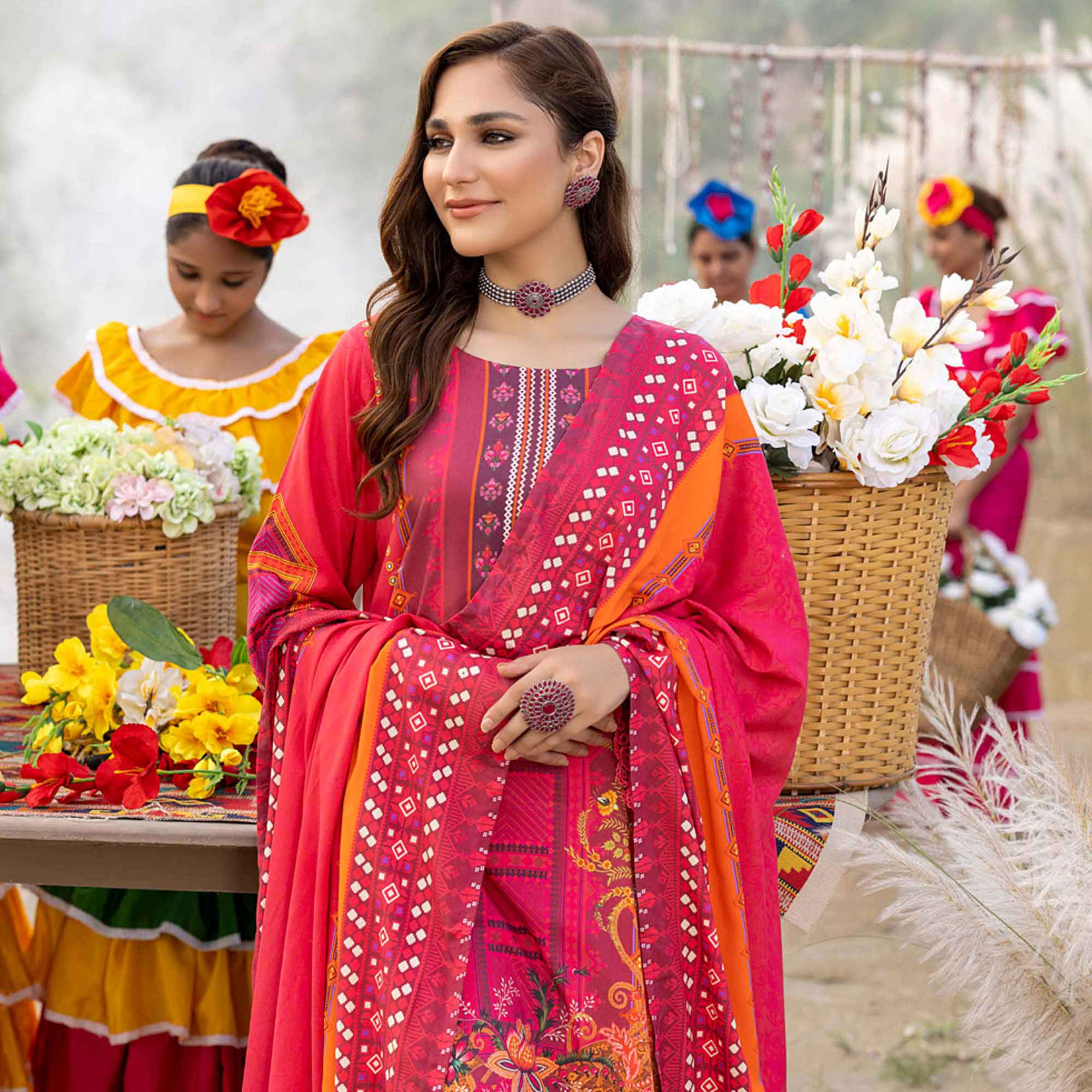 Salina Linen Unstitched 3Pcs Suit - 5, Women, 3Pcs Shalwar Suit, Regalia Textiles, Chase Value