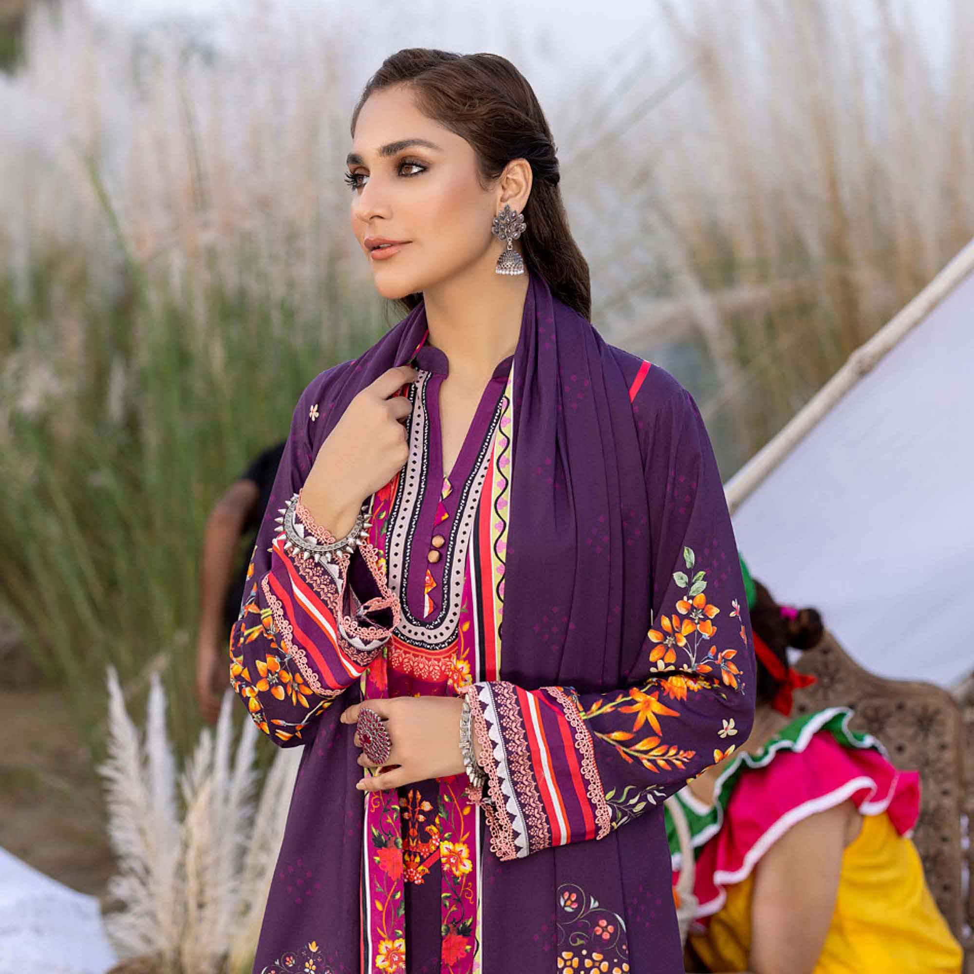 Salina Linen Unstitched 3Pcs Suit - 8, Women, 3Pcs Shalwar Suit, Regalia Textiles, Chase Value
