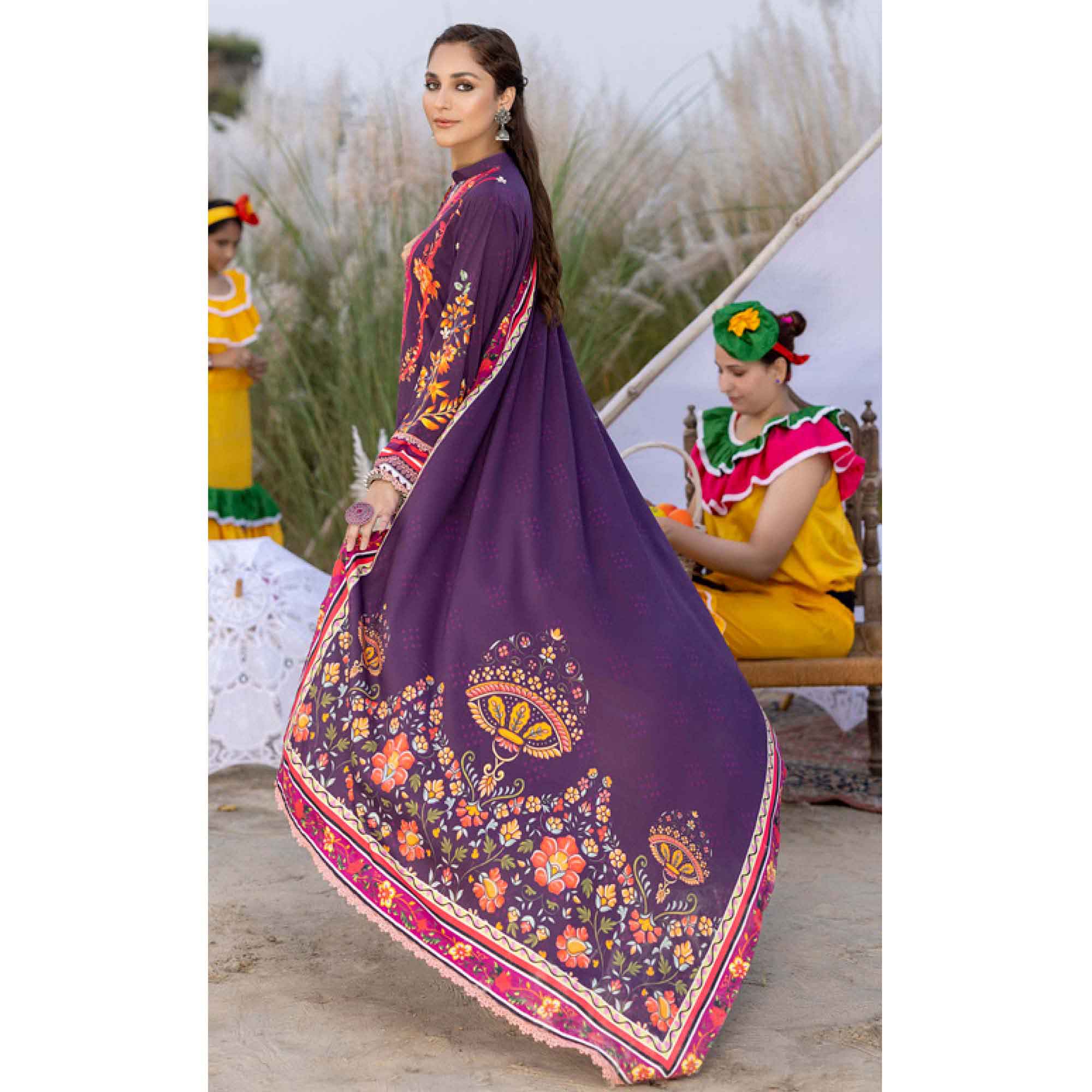 Salina Linen Unstitched 3Pcs Suit - 8, Women, 3Pcs Shalwar Suit, Regalia Textiles, Chase Value