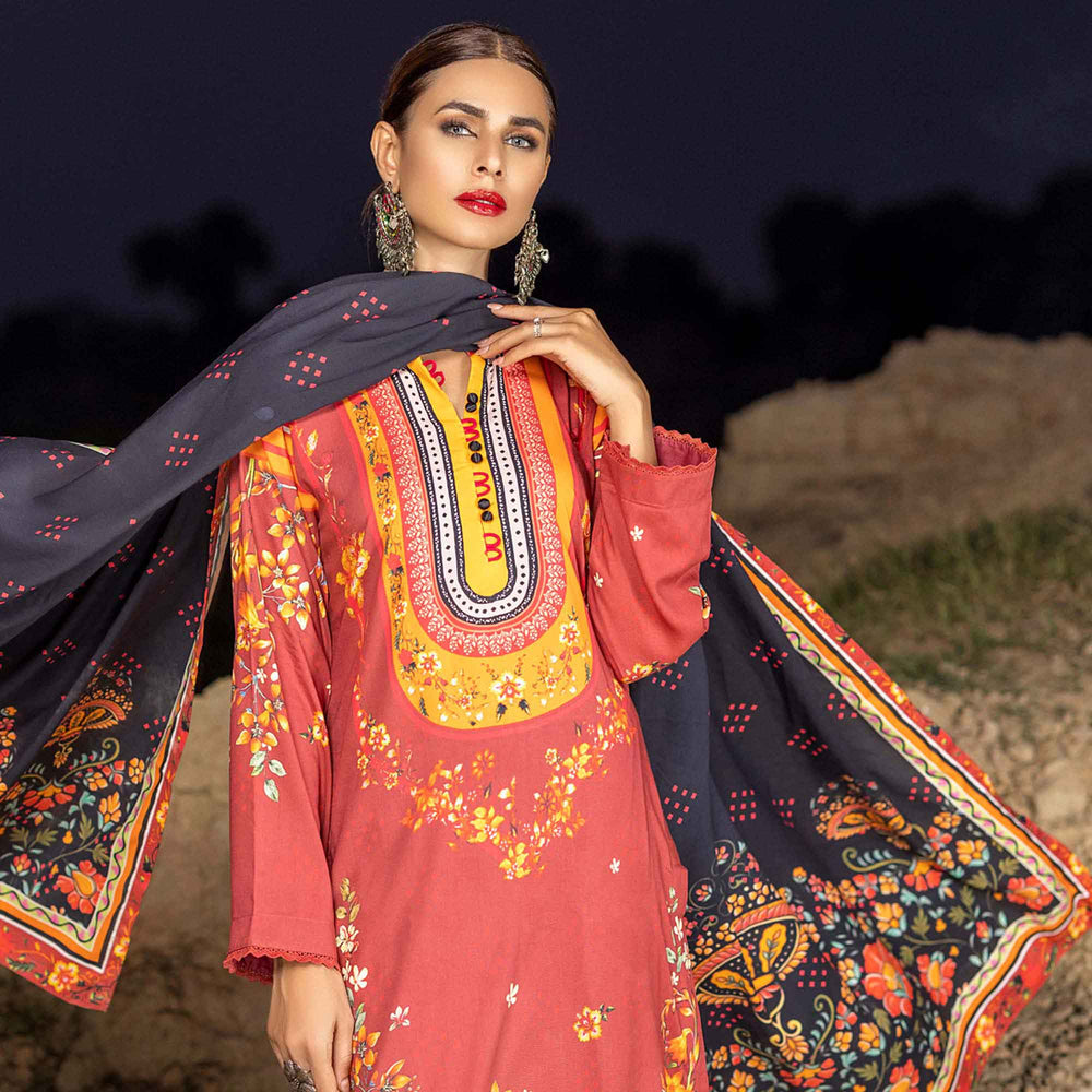 Salina Linen Unstitched 3Pcs Suit - 10, Women, 3Pcs Shalwar Suit, Regalia Textiles, Chase Value