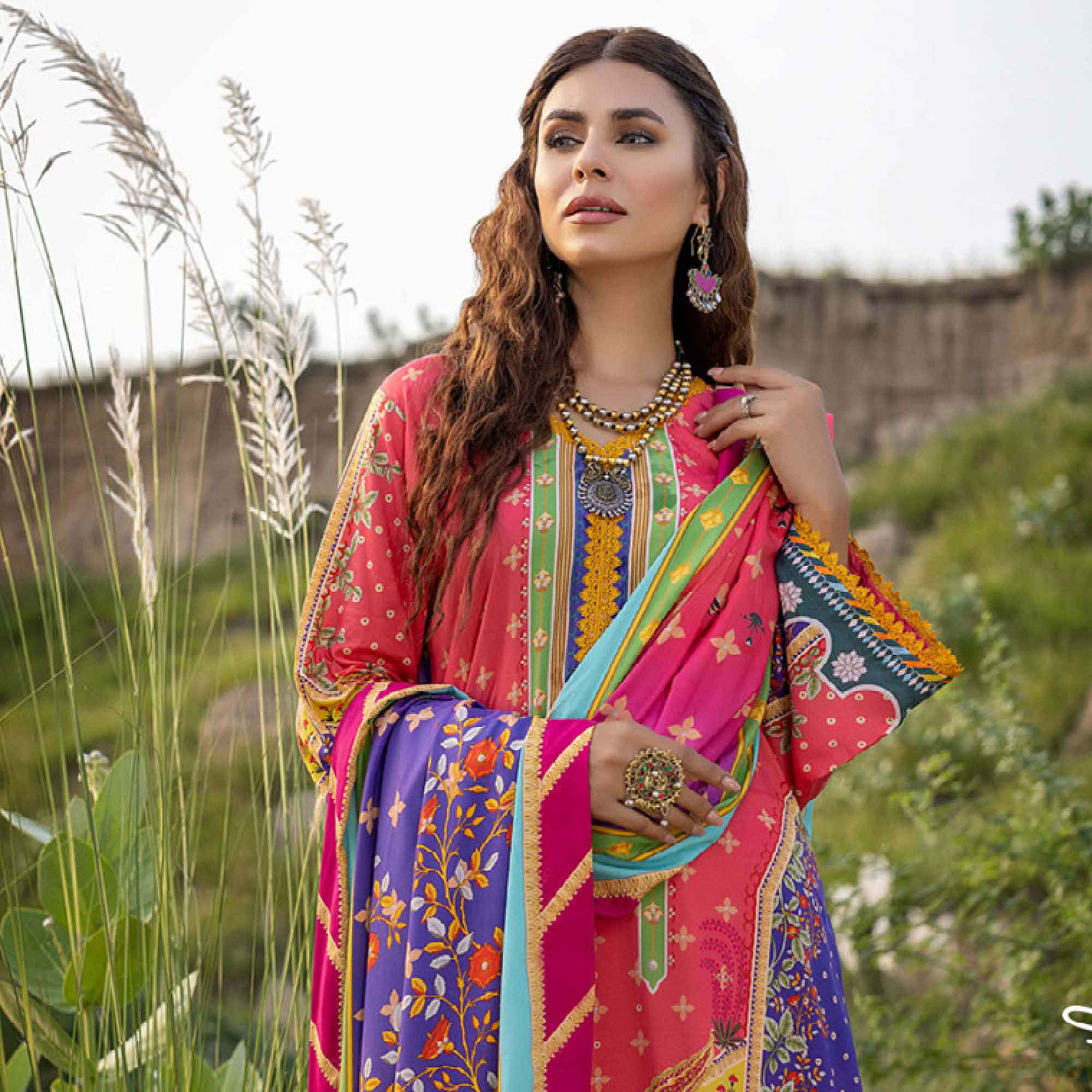 Salina Linen Unstitched 3Pcs Suit - 2, Women, 3Pcs Shalwar Suit, Regalia Textiles, Chase Value