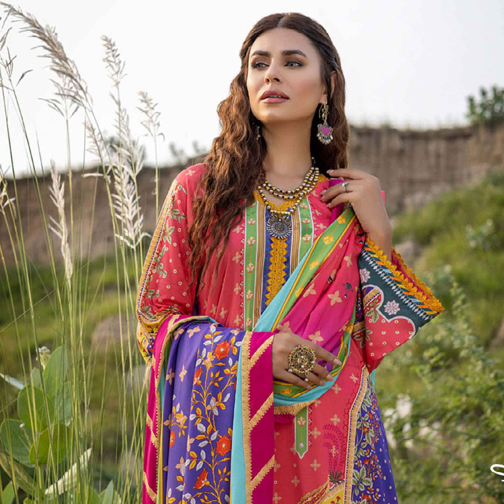 Salina Linen Unstitched 3Pcs Suit - 2, Women, 3Pcs Shalwar Suit, Regalia Textiles, Chase Value