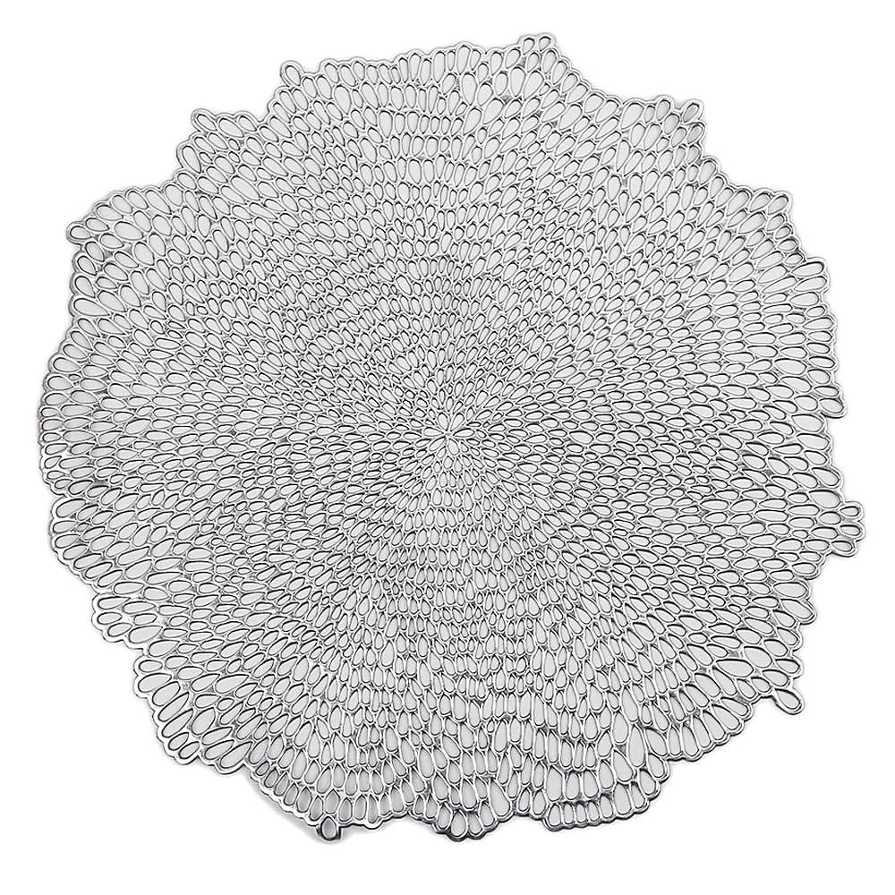 Table Mat Vinyl 6 Pcs Set - B - Silver, Home & Lifestyle, Mats, Chase Value, Chase Value