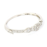 Women's American Diamond Kara Bracelet - Silver, Women, Bangles & Bracelets, Chase Value, Chase Value