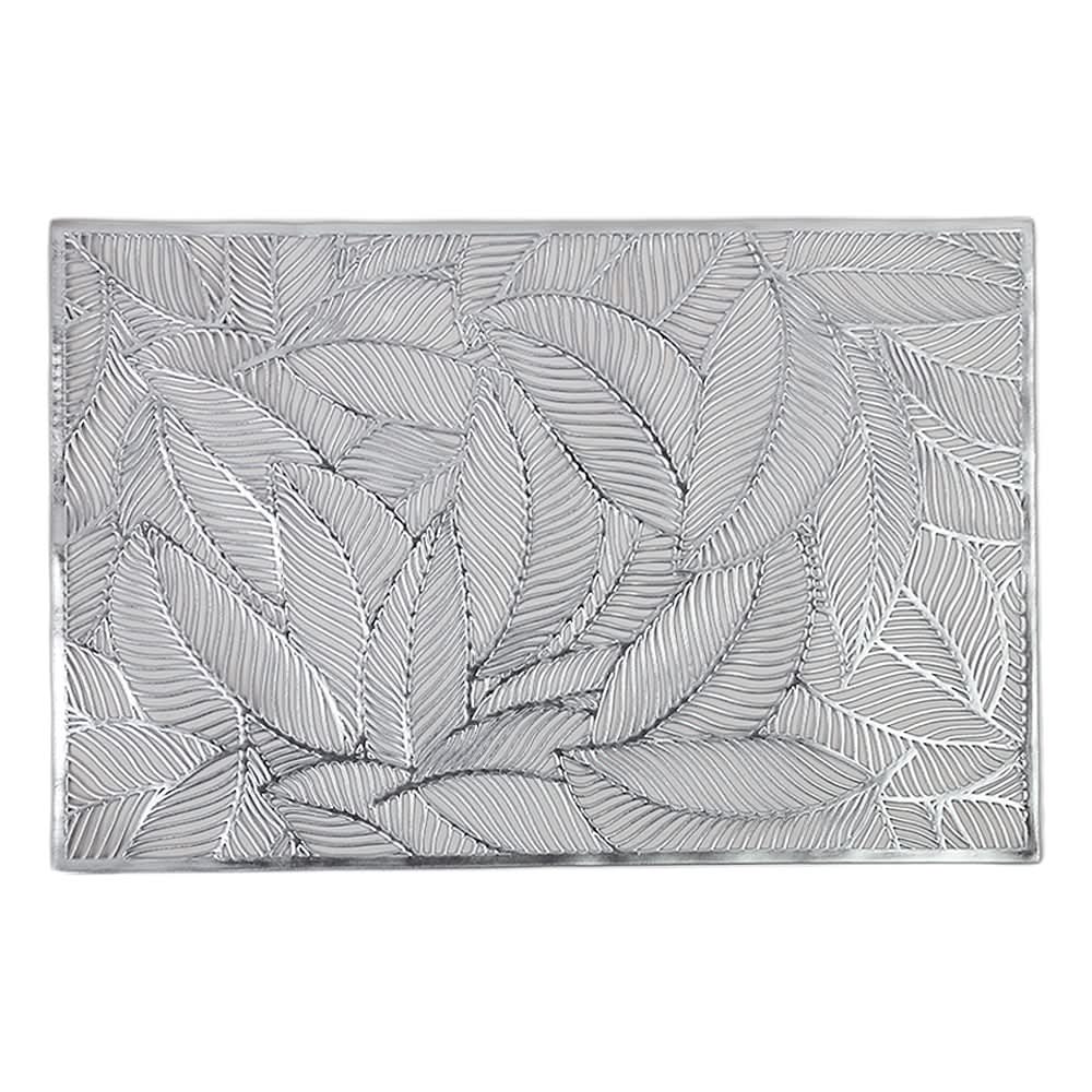 Table Mat Vinyl 6 Pcs Set - E - Silver, Home & Lifestyle, Mats, Chase Value, Chase Value