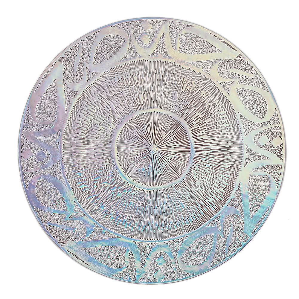 Table Mat Vinyl 6 Pcs Set - I - Silver, Home & Lifestyle, Mats, Chase Value, Chase Value