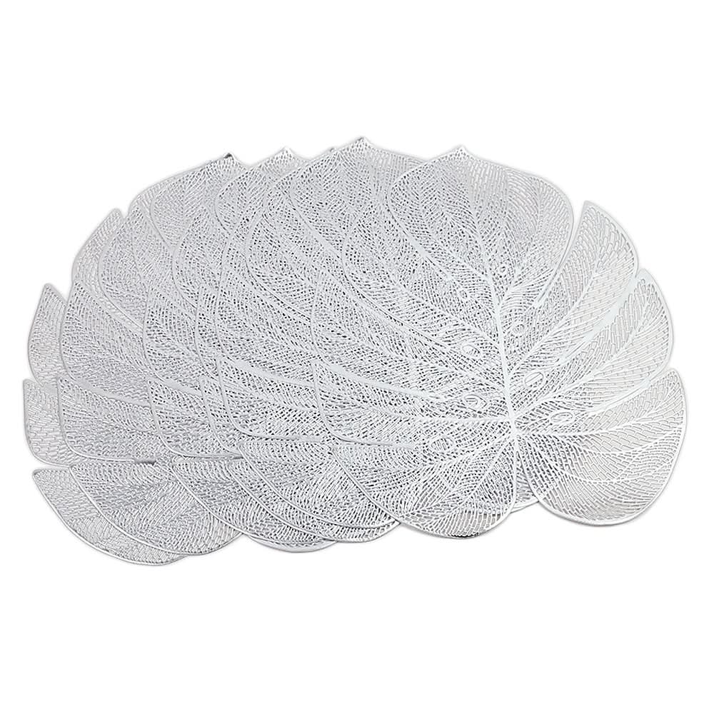 Table Mat Vinyl 6 Pcs Set - J - Silver, Home & Lifestyle, Mats, Chase Value, Chase Value