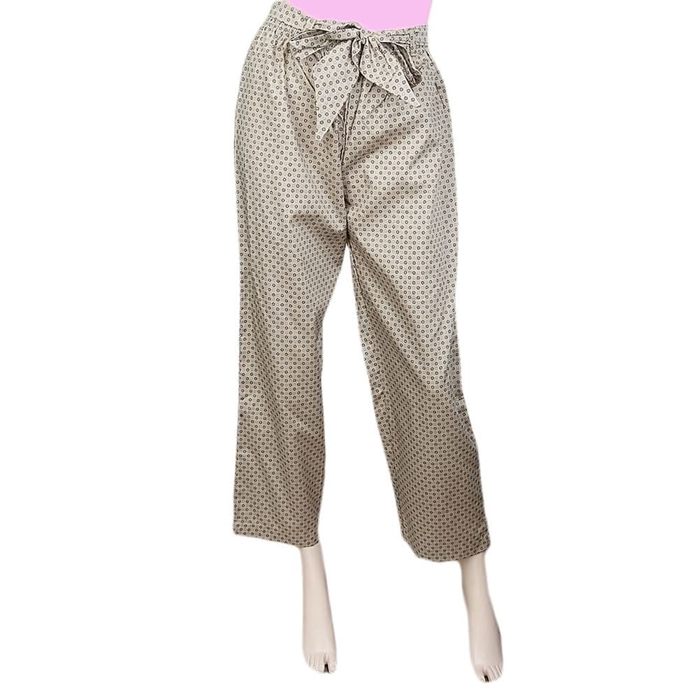 Women's Printed Trouser - Beige, Women, Pants & Tights, Chase Value, Chase Value