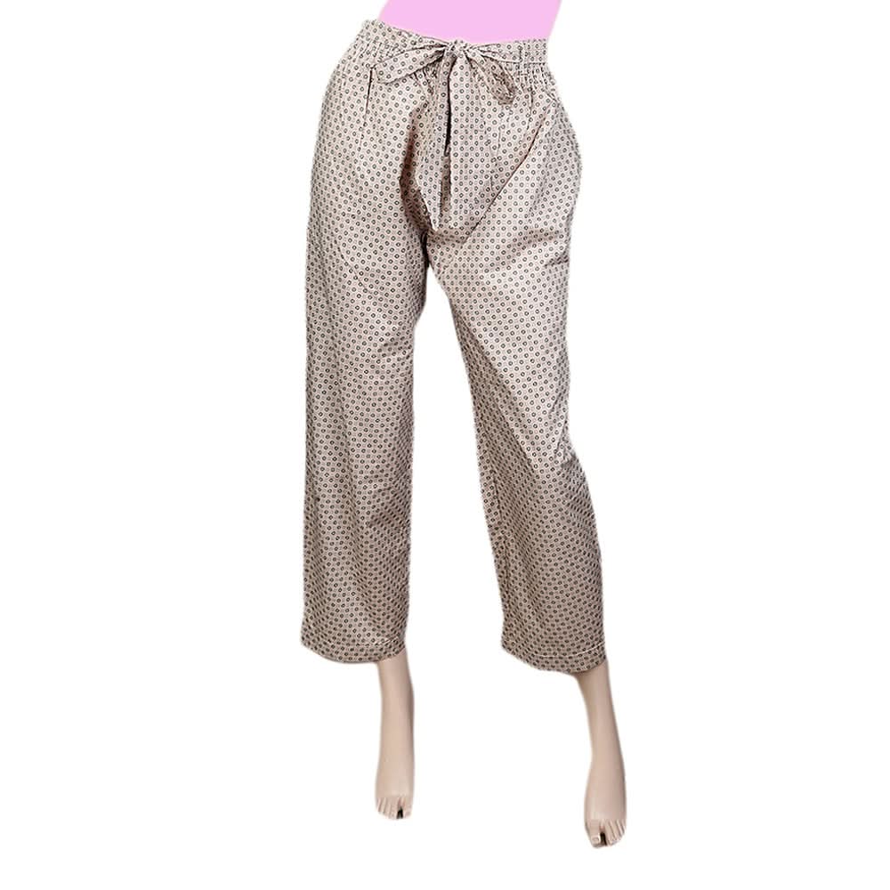 Women's Printed Trouser - Fawn, Women, Pants & Tights, Chase Value, Chase Value