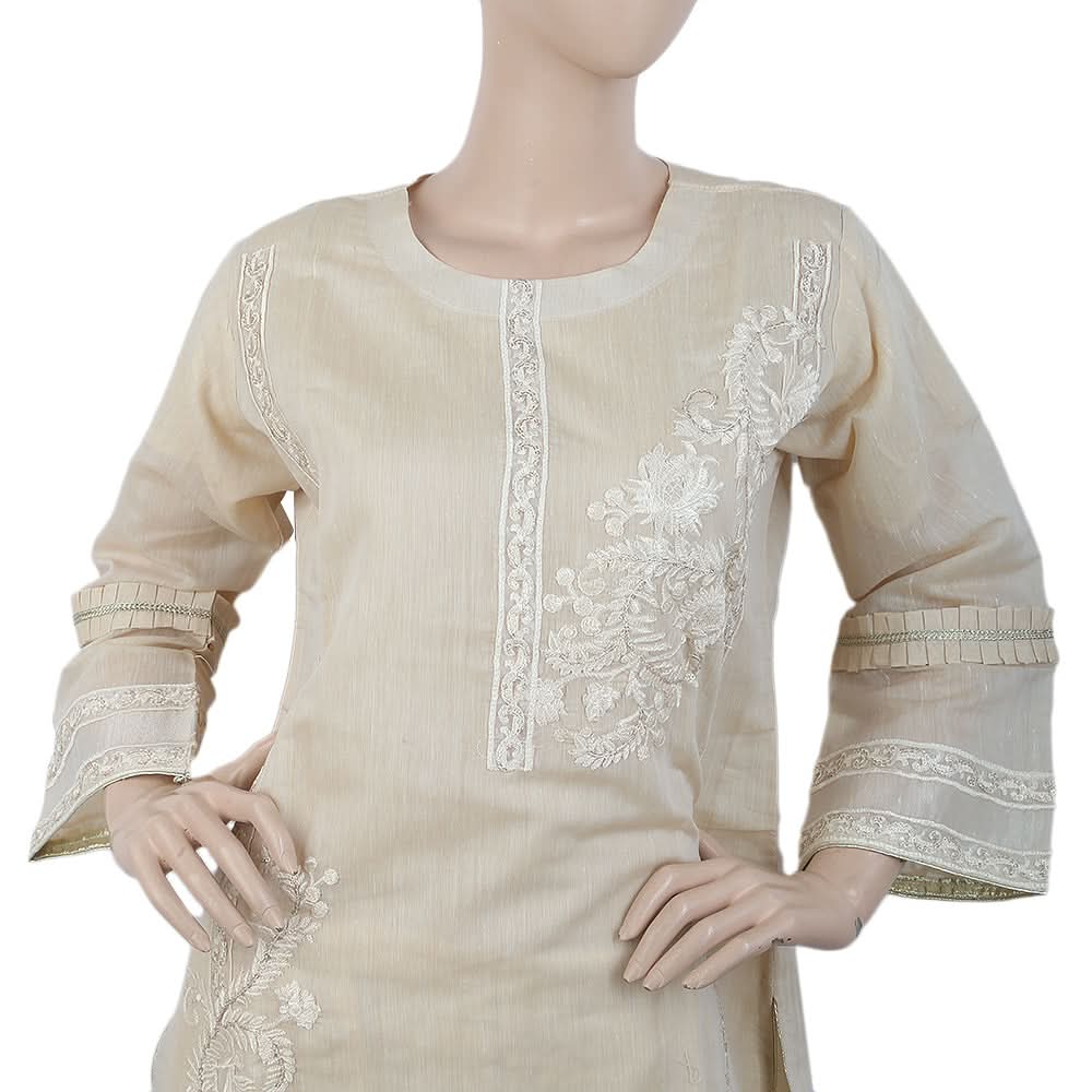 Women's Embroidered Fancy 3Pcs Suit - Skin, Women, Shalwar Suits, Chase Value, Chase Value